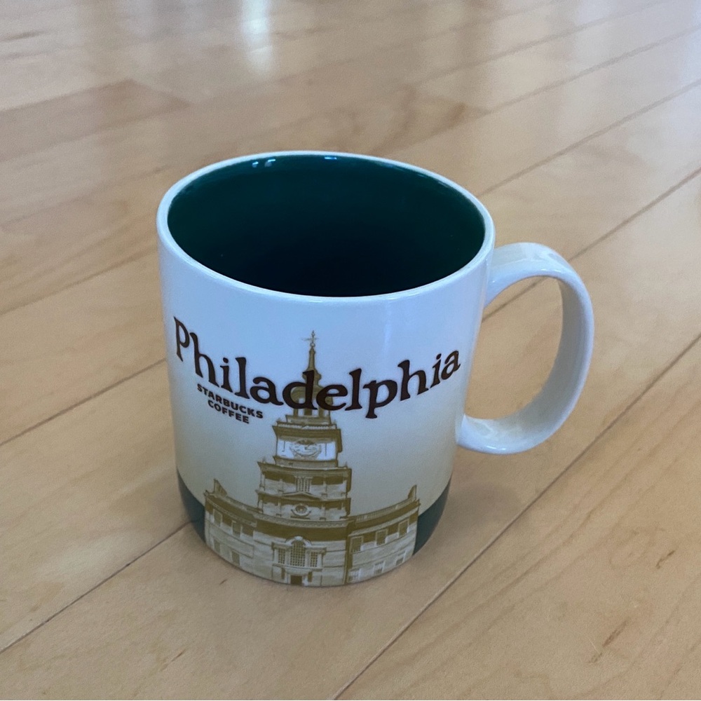 Starbucks Philadelphia Mug - White and Green